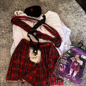 Spirit Red Tartan Outfit with Accessories